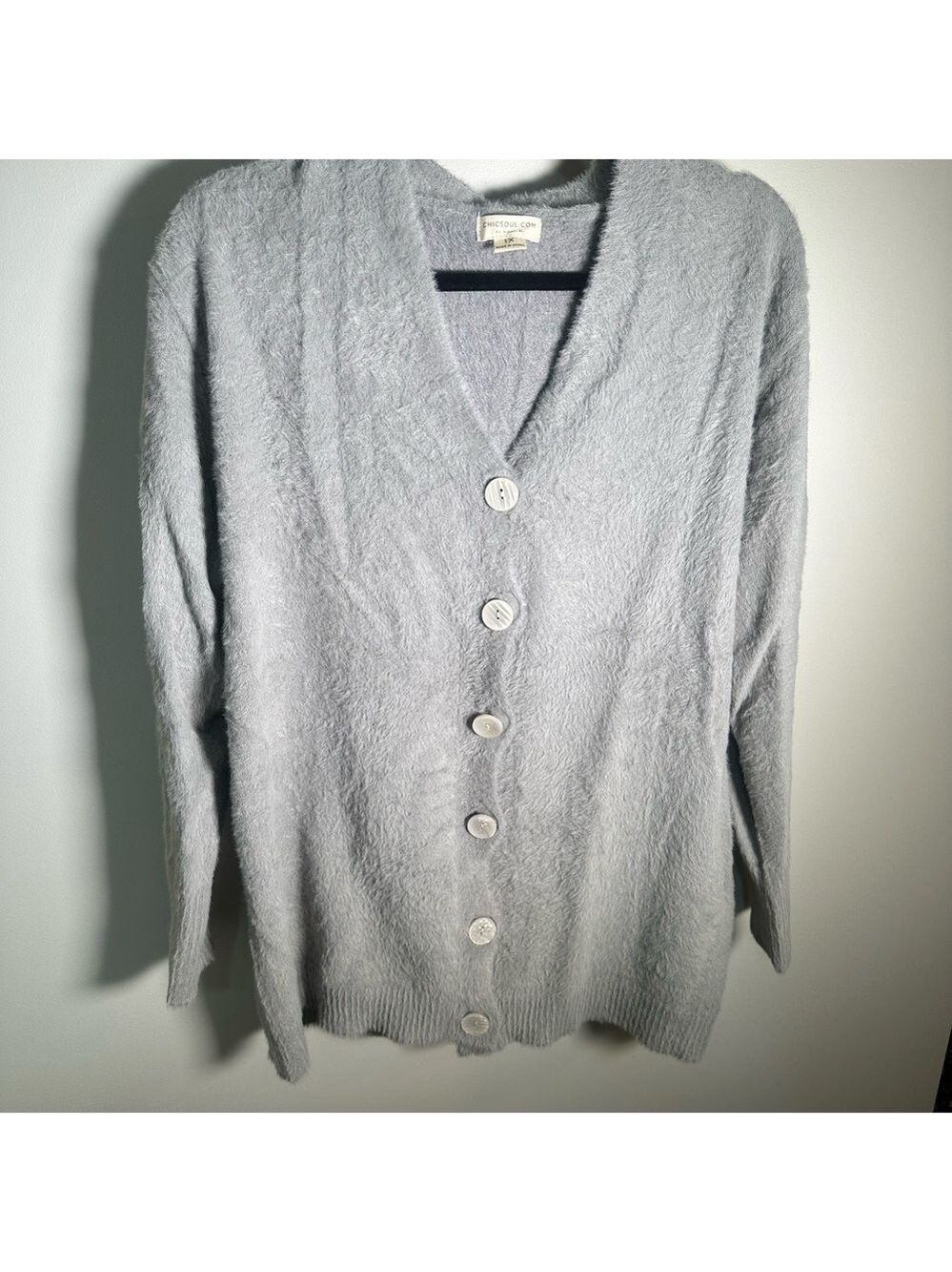Chic Soul Gray Cardigan 1X